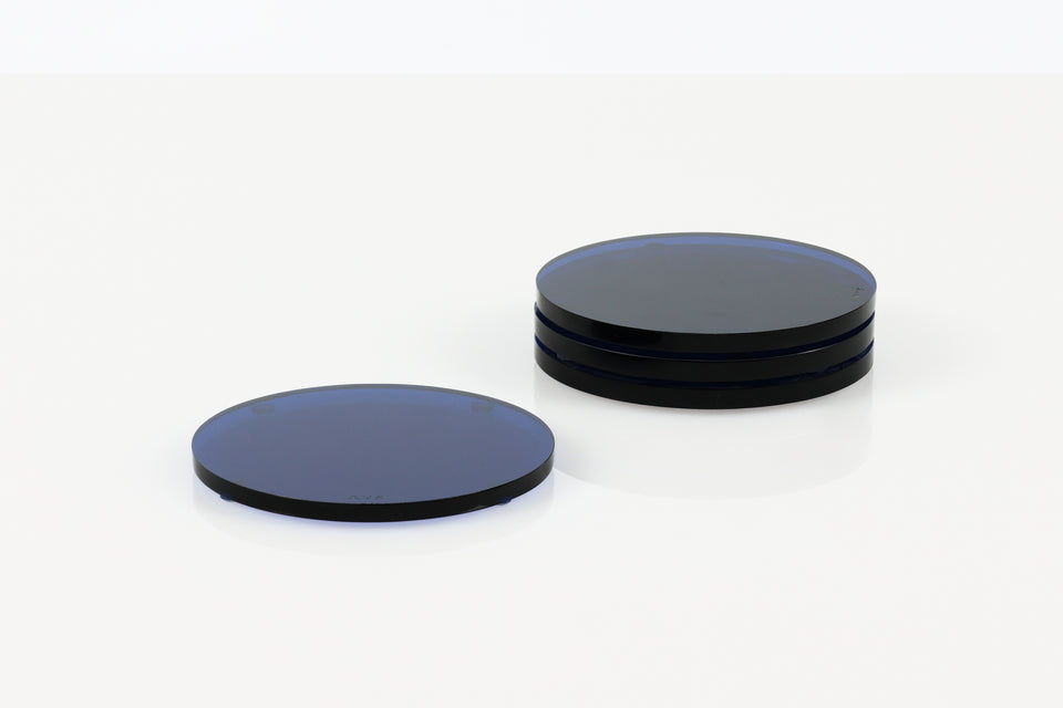 Round Coaster Set in Sapphire