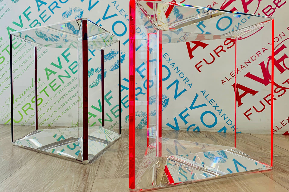 Trillion Side Table in Ruby