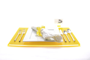 Rectangle Placemat Set of 4 in Yellow