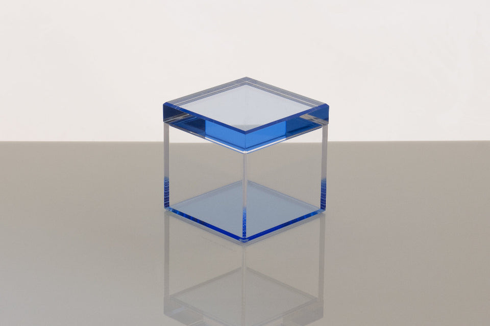 Cubic Treasure Box in Blue