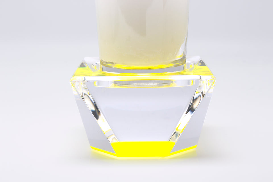 Candle Pedestal in Yellow