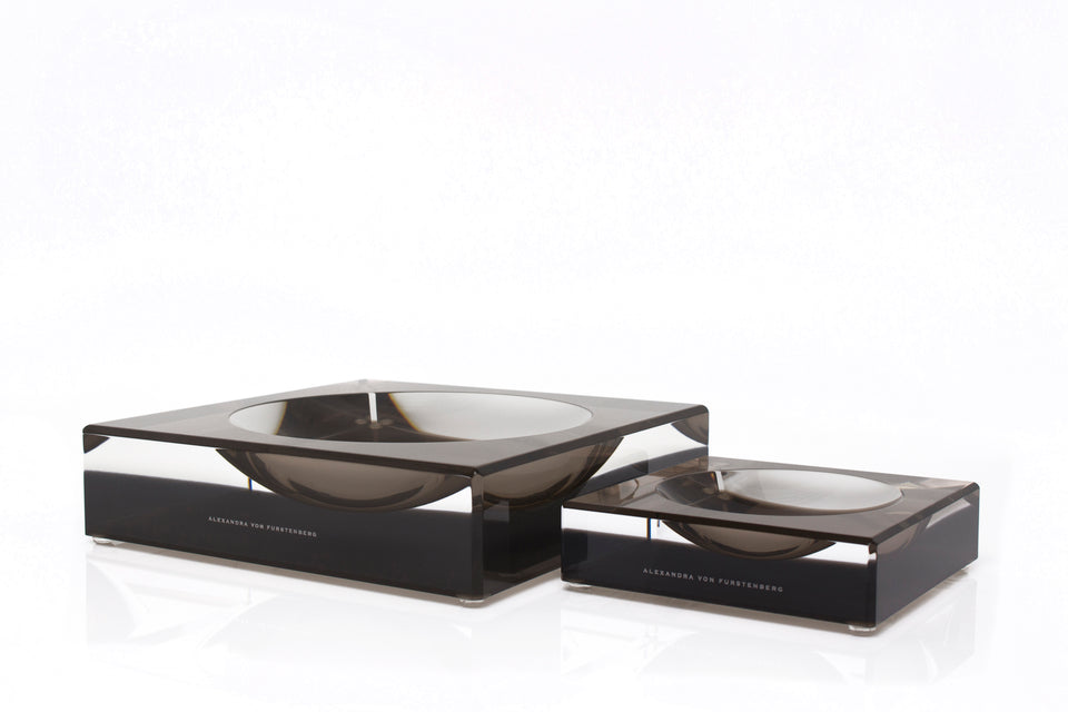 Alexandra Von Furstenberg Acrylic Luxury Custom Candy bowl dish in bronze