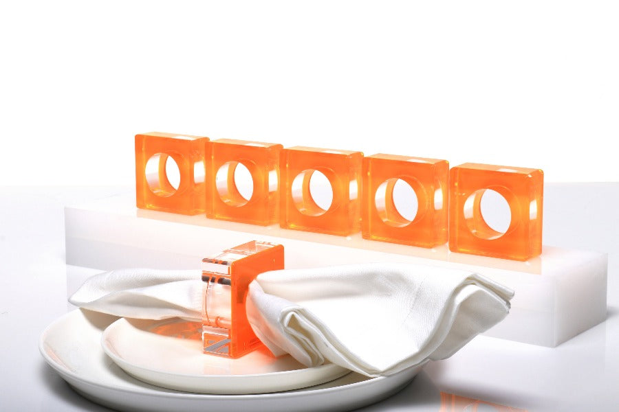 Dining Ring Set in Orange