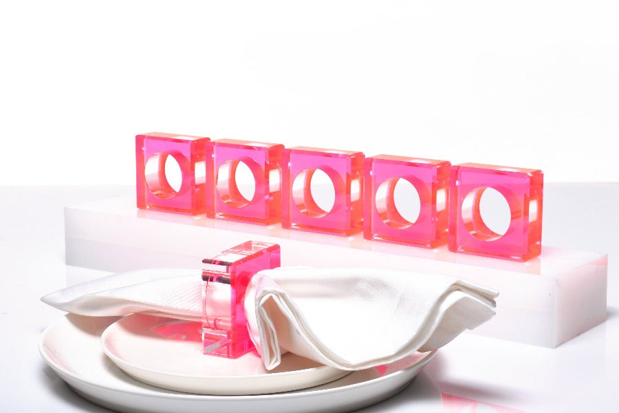 Dining Ring Set in Pink