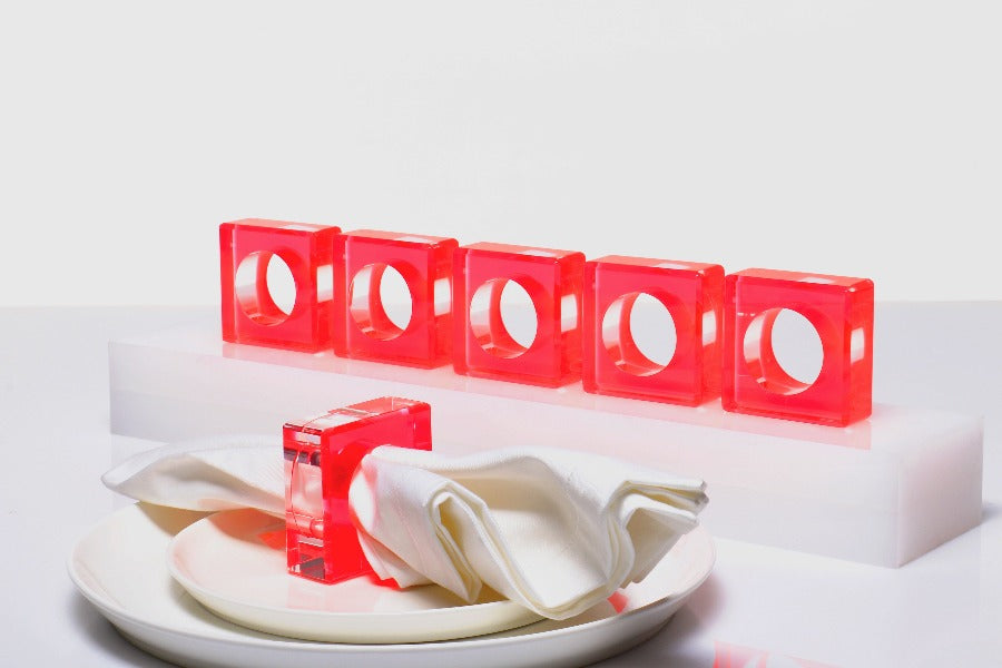 Dining Ring Set in Red