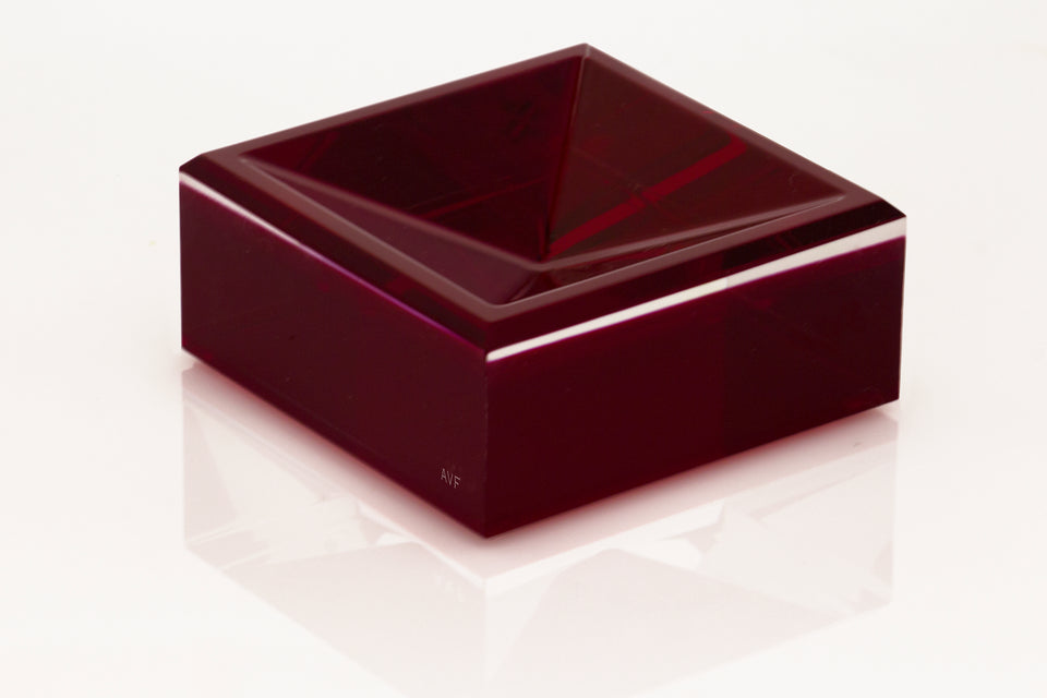 Square Mini Bowl in Ruby