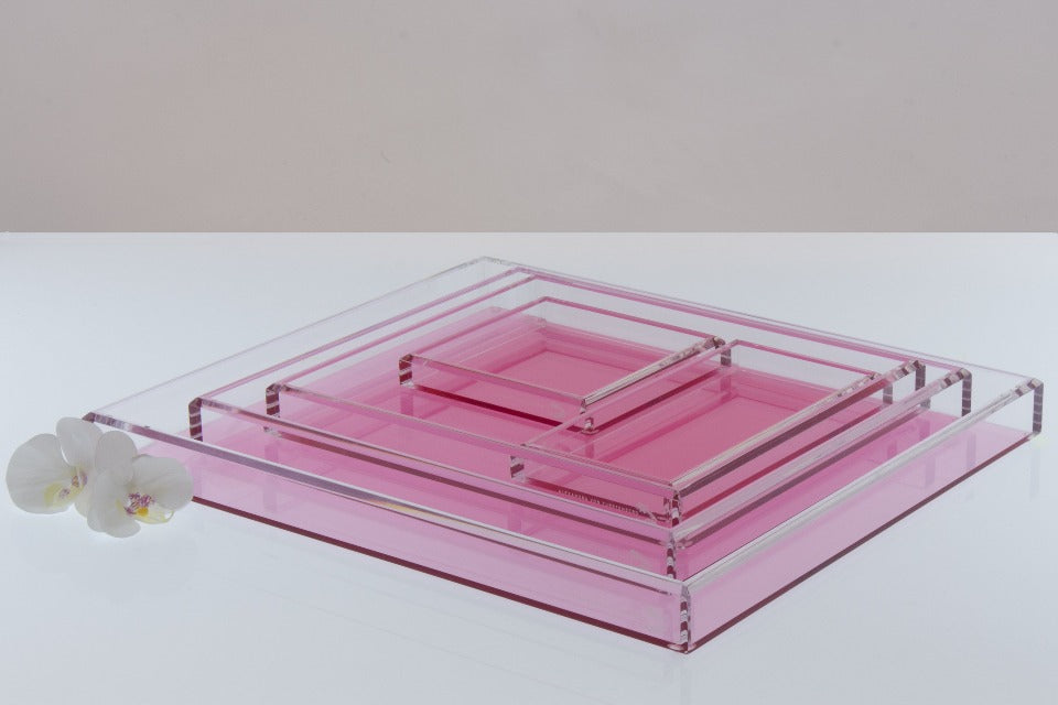 Tray in Rose