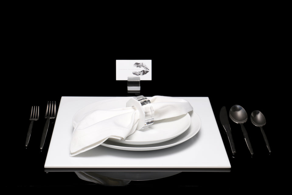 Square Placemat in White Single