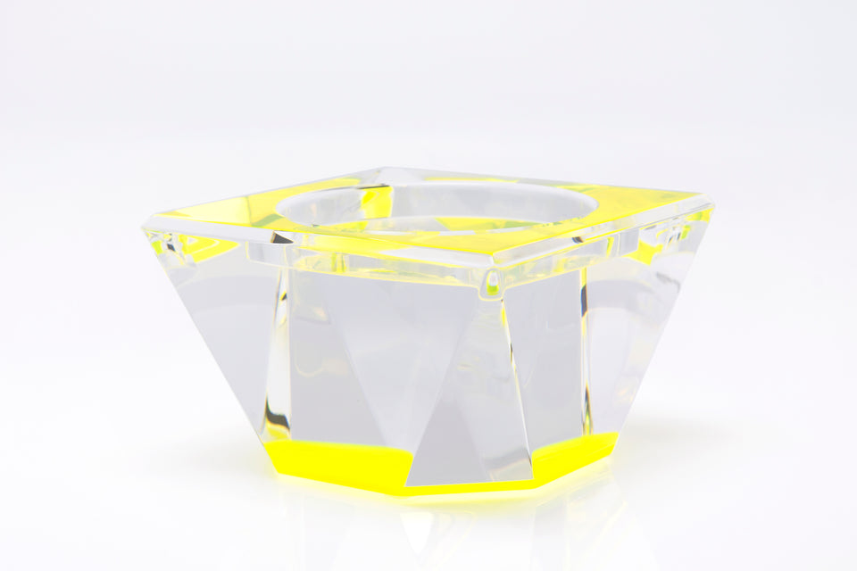 Candle Pedestal in Yellow
