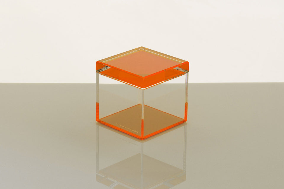 Cubic Treasure Box in Orange