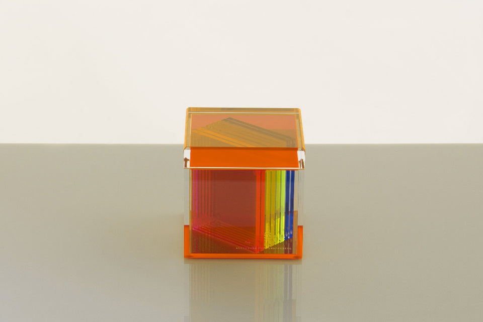Cubic Treasure Box in Orange