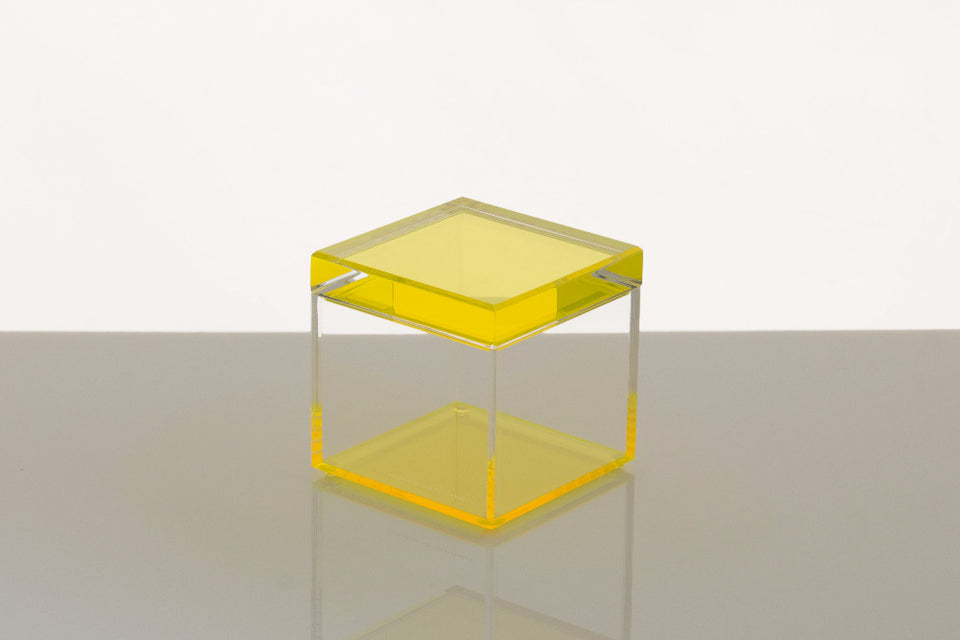 Cubic Treasure Box in Yellow
